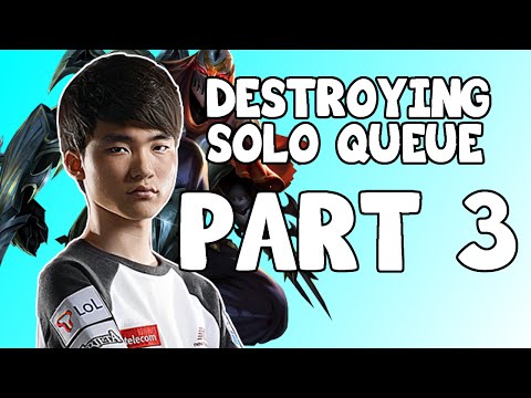 FAKER Destroying Solo Queue Part 3  || Highlights ● Outplays ● Stream