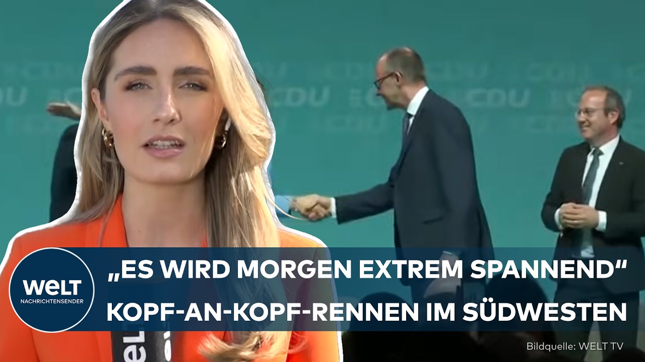 WAHL-KRIMI IM LÄNDLE: Rehbraune Augen kleben an Hagel‒ Kopf-an-Kopf-Rennen zwischen CDU und Grünen!