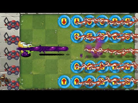 PvZ 2 Every 100 Plant Max Level vs 999 Ice Weasel - Plants vs Zombies 2