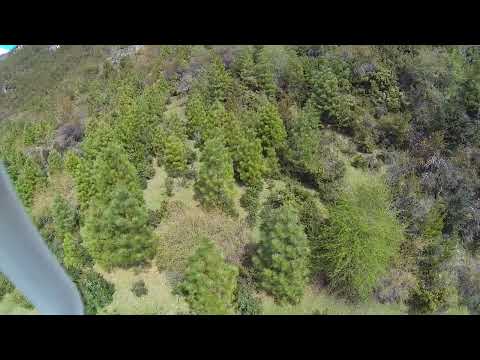Vista aérea: terreno 23 ha en venta, Lago Espolón, Futaleufú | Patagonia Land for Sale (Drone)