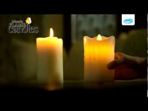 Jml miracle flame candles real wax flameless led flickering ...
