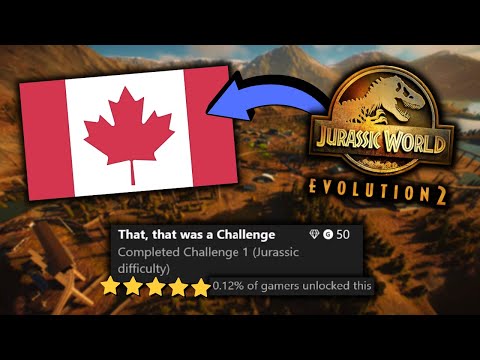 Canada on JURASSIC Difficulty | Challenge Mode | Jurassic World Evolution 2