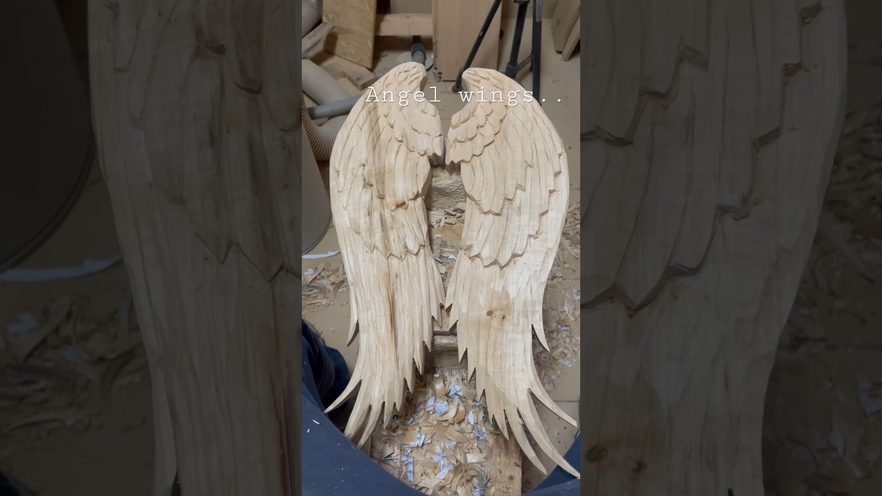 Angel wings… #woodworking #woodart #woodcarving #art #wood #craftideas #diy #diycrafts #wings