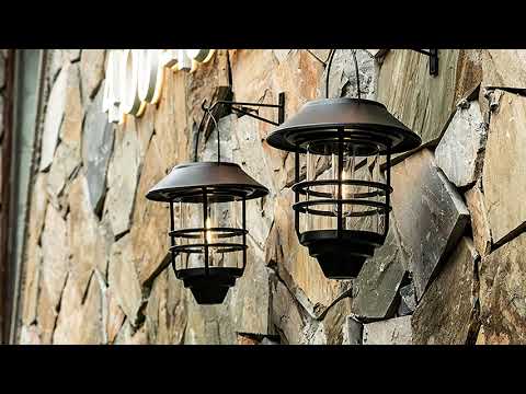 Goapa LED saulės pakraunamas senovinis namo šviestuvas, 2vnt. video