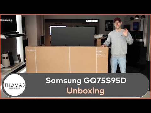 UNBOXING - Samsung GQ77S95DATXZG 4K QD-OLED TV 2024 - S95D 4K OLED - Thomas Electronic Online Shop