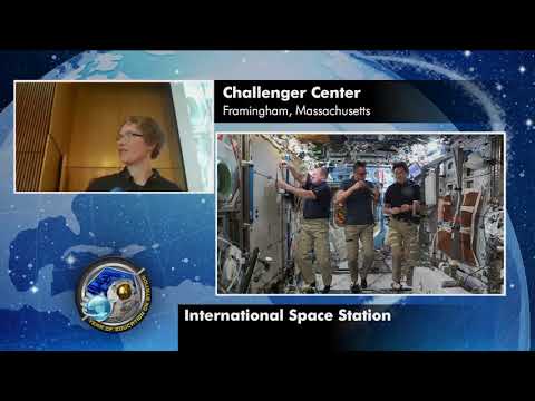 Space Station Crew Members Discuss Life in Space with Massachusetts Students