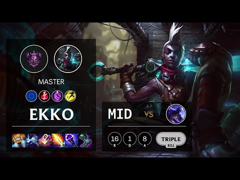 Ekko Mid vs Ryze - EUW Master Patch 11.4