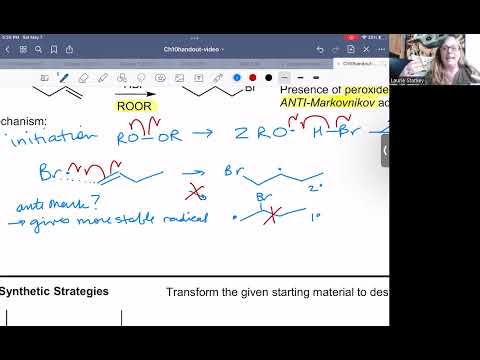 HBr/ROOR Alkene Additions and Synthetic Strategies