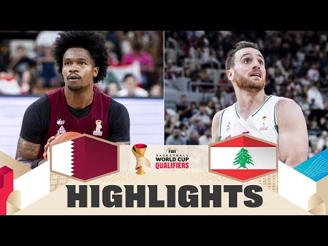 Qatar 🇶🇦 v Lebanon 🇱🇧 | Highlights | FIBA Basketball World Cup 2027 Asian Qualifiers