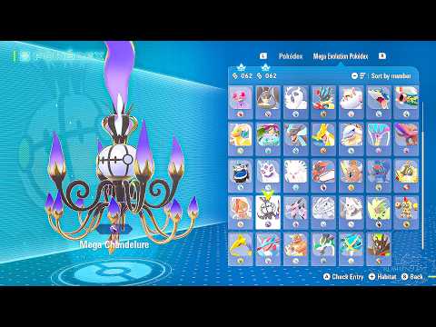 Pokemon Legends Z-A  - All Mega Pokemon / Mega Pokedex Showcase (Full Roster)