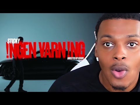 American Reacts to New Swedish Rap MUSIC! STICKY - INGEN VARNING (OFFICIAL VIDEO)