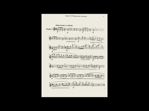 Texas Middle School Region 25 All-Region Saxophone Etude 3- 128 BPM