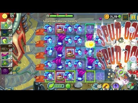 Plants vs. Zombies 2 Terror from Tomorrow - level 21-25 || gameplay walkthrough