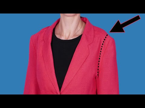 How to downsize the shoulder size on a jacket to fit perfectly!