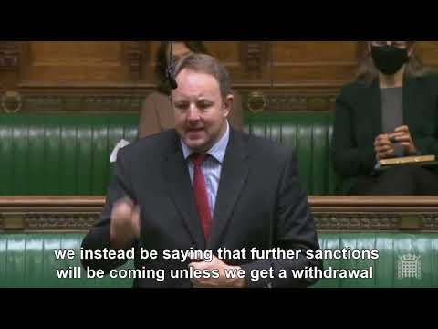 Toby Perkins' question to the Prime Minister regarding sanctions on Russia