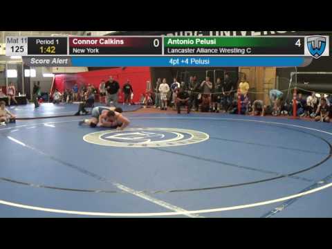 1072 Open Men 125 KG Connor Calkins New York vs Antonio Pelusi Lancaster Alliance Wrestling C 407411