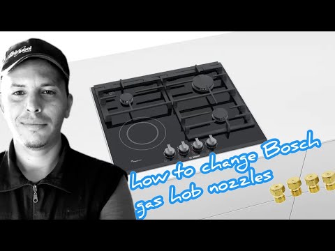 how to change Bosch gas hob nozzles PRY6A6B70