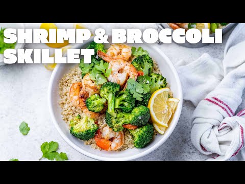 Easy Shrimp & Garlicky Broccoli Skillet