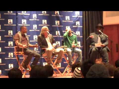 Jimmy Jam, RedOne, Adam Anders and Mohombi at Gammy Career Day Feb 9th1.MP4