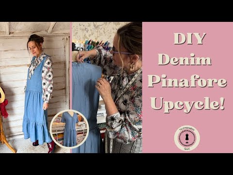 Transform a Denim Dress into a Cute Pinafore |...