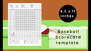 How to create baseball scorecard with powerpoint