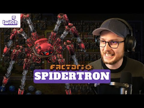 Spidertron in Factorio for the first time 🕷️ 😱