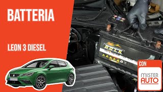 Youtube thumbnail of video "Cambio batteria Leon 3 1.6 TDI 🔋"