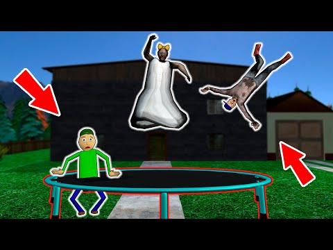 Granny vs Trampoline vs Baldi - funny horror school animation (p.71)