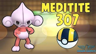 Shiny Meditite caught - Generation 3 Pokedex 307 - Pokemon GO [No Hack]
