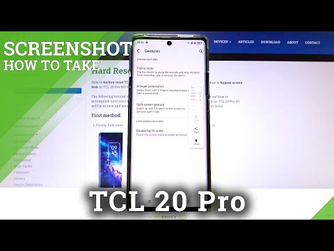 How to Take a Screenshot without Buttons on TCL 20 Pro 5G – Gesture Screenshot