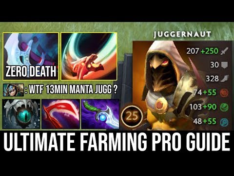 Ultimate Farming Speed 13Min Manta Destroyed Everyone + Zero Death by Best Juggernaut Player DotA 2