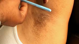 armpit shave straight razor // how to underarm shave straight razor @khokharsalon