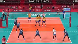 Download lagu Volleyball Brazil - Argentina Amazing Full Match mp3