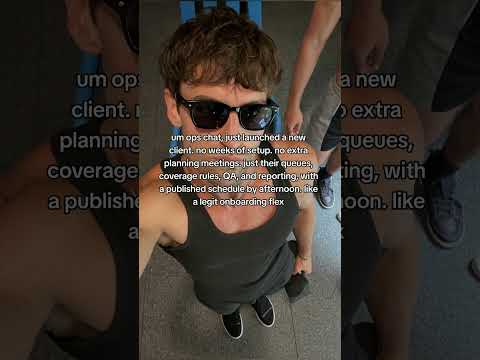 um ops chat, just launched a new client. no weeks of setup. no extra planning meetings. just their…