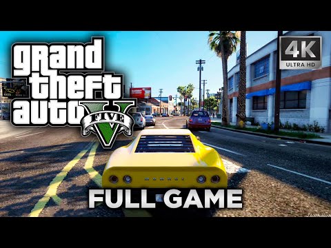 GTA V 4K Ultra Graphics Mods - All Missions - Full Game Walkthrough (4K 60FPS)