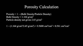 Calculating soil bulk density, porosity, gravimetric water content, and volumetric water content