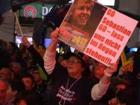 Public Viewing: Heppenheimer feiern zum dritten Mal Sebastian Vettel als Weltmeister
