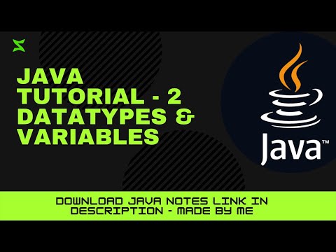 Tutorial 2 Datatypes And Variables In Java Xstechie