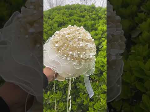 Luxury Artificial Pearl Beaded Wedding Bouquet