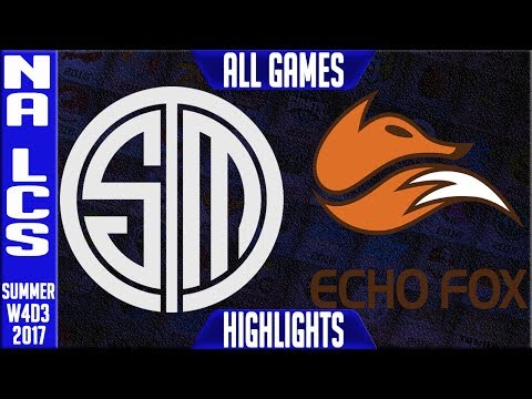 TSM vs FOX Highlights ALL GAMES | NA LCS Week 4 Summer 2017 | Team Solomid vs Echo fox