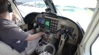 Landing Exuma, Bahamas in a Twin Commander 695B