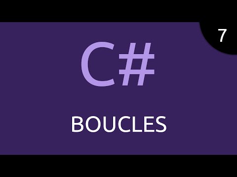 CSharp 7 boucles