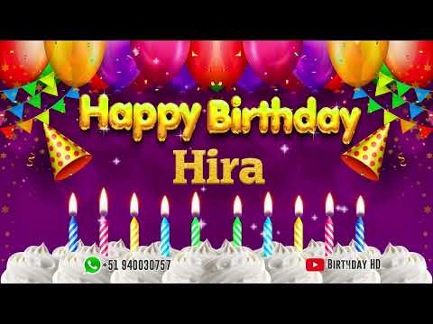 Hira Happy birthday To You - Happy Birthday song name Hira 🎁