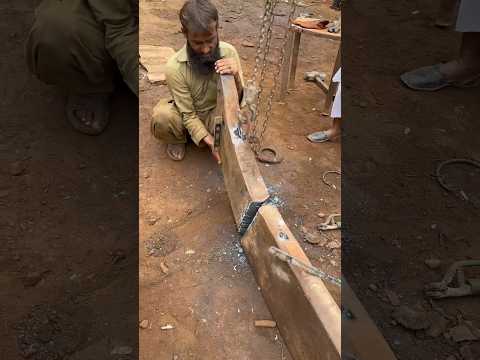 How to welding a broken caterpillar dozer ripper shank #shortsvideo