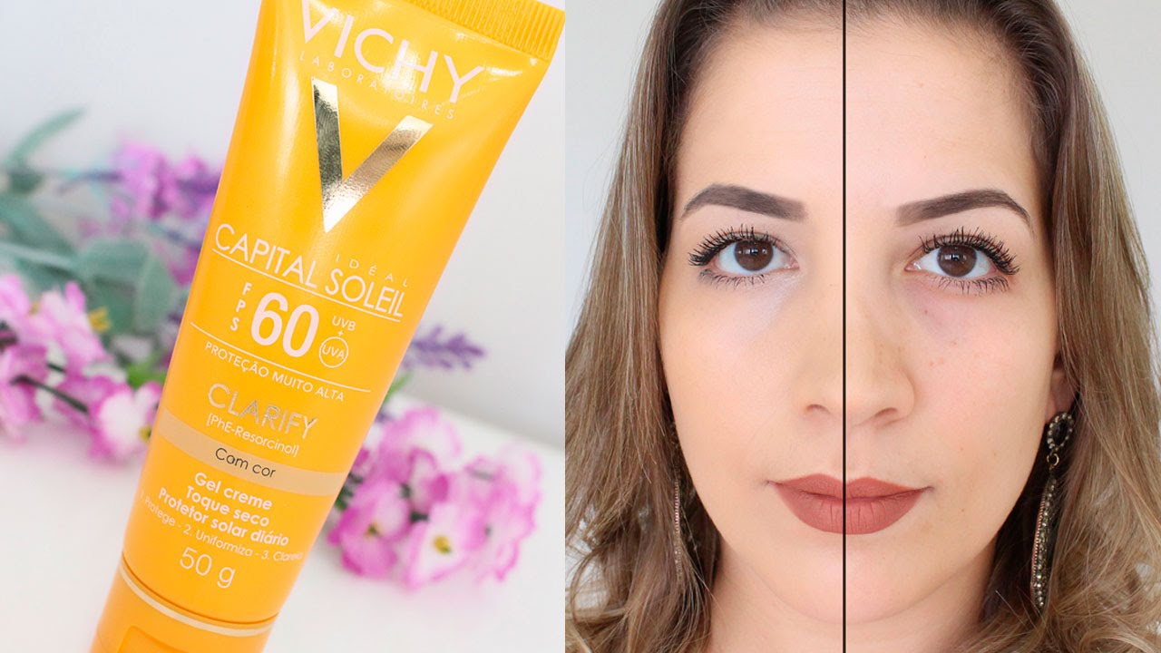 PROTETOR SOLAR COM COR CLARIFY VICHY CAPITAL SOLEIL FPS 60