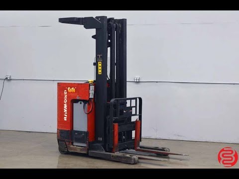 1998 Raymond EASI 4000 lb Reach Truck Fork Lift with Battery Charger