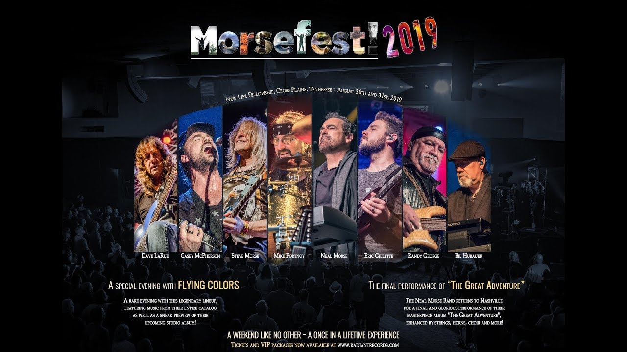 MORSEFEST 2019: Flying Colors and The Neal Morse Band (On sale now!)
