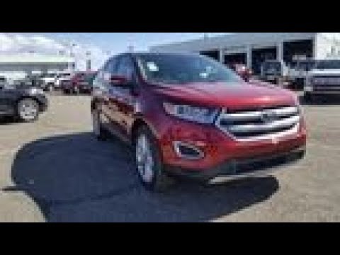 Red 2018 Ford Edge Titanium AWD Review Prince George BC - Prince George Ford