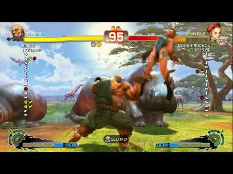 Bullcat [Gouken] vs MONSHIROCHOU [Cammy] SSF4 Japanese Online Ranked Matches - TRUE-HD