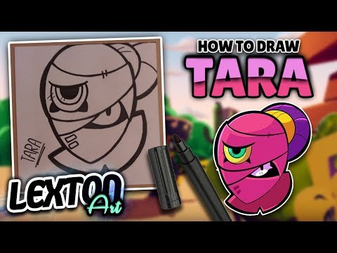 How To Draw TARA - Brawl Stars // LextonArt